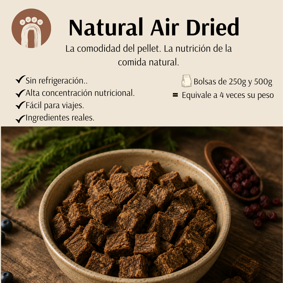 Recetas balanceadas AIR DRIED (deshidratadas) "pronto a pedido"