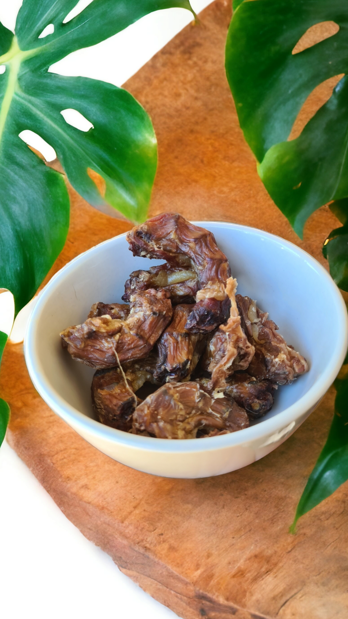 COGOTITOS DE POLLO DESHIDRATADOS ALKHO PARA PERROS Y GATOS (100g)